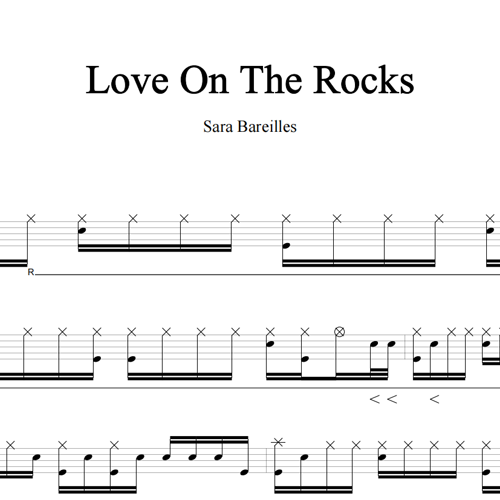 鼓谱*Sara Bareilles_Love On The Rocks.asp